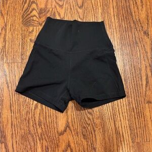 Stylish Black Kids' High-Waisted Shorts